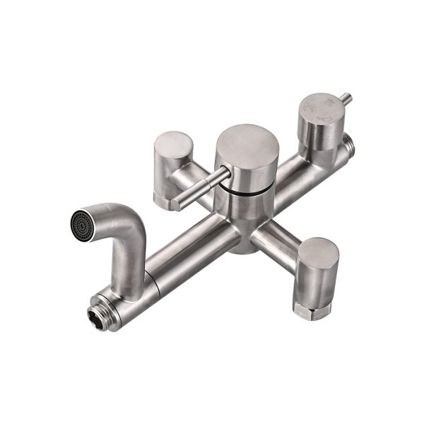 Coloana de dus cu 3 functii chrom rotunda Iperinox - Iperinox