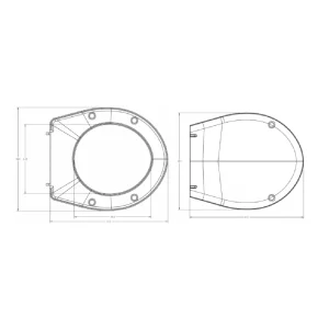 Capac WC alb din termoplast cu prindere plastic Idol Kolo - Iperinox