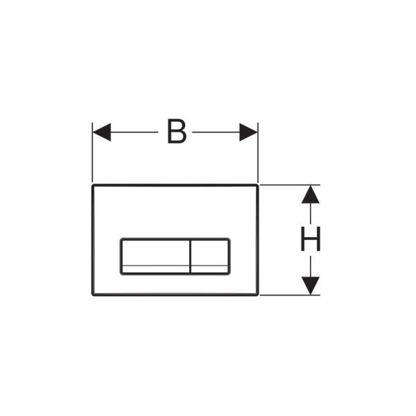 Pachet Geberit Rezervor incastrat Duofix Delta + sistem de Fixare + Clapeta de actionare Delta 51 Alb - Iperinox