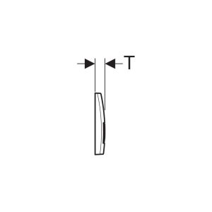 Pachet Geberit Rezervor incastrat Duofix Delta + sistem de Fixare + Clapeta de actionare Delta 51 Alb - Iperinox