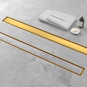 Rigola dus Gold Faiantabila, din inox, lungime 70 cm - Iperinox