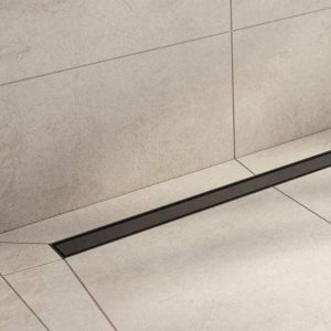 Rigola dus negru mat, Faiantabila, din inox, lungime 90 cm - Iperinox