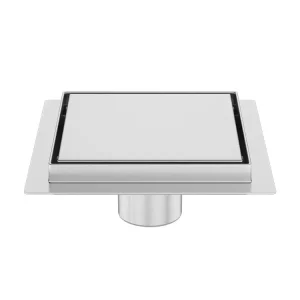 Sifon pardoseala cu gratar Plat, scurgere verticala, din inox, dimensiune 15x15 cm - Iperinox