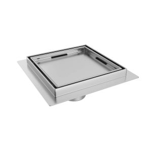 Sifon pardoseala Faiantabil, scurgere verticala, din inox, dimensiune 15x15 cm - Iperinox
