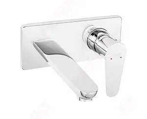 Baterie incastrata lavoar, pipa 18 cm Algeo Ferro - Iperinox