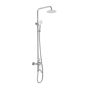 Coloana de dus cu 3 functii chrom rotunda Iperinox - Iperinox