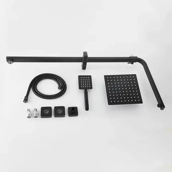 Coloana de dus cu 3 functii black Iperinox square - Iperinox