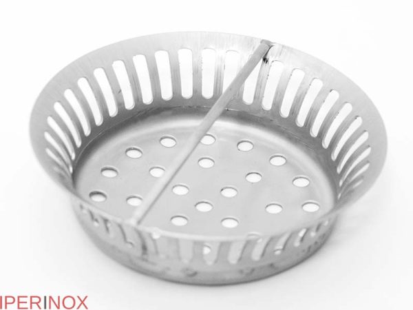 Sifon inox profesional, 300x300 mm, cu gratar antiderapant, iesire laterala - Iperinox