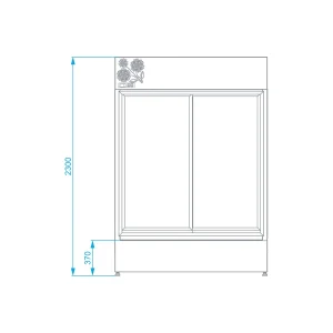 Vitrina Frigorifica Flori Polite Reglabile Sine 2005 mm | 1.70 mp Expunere - Iperinox