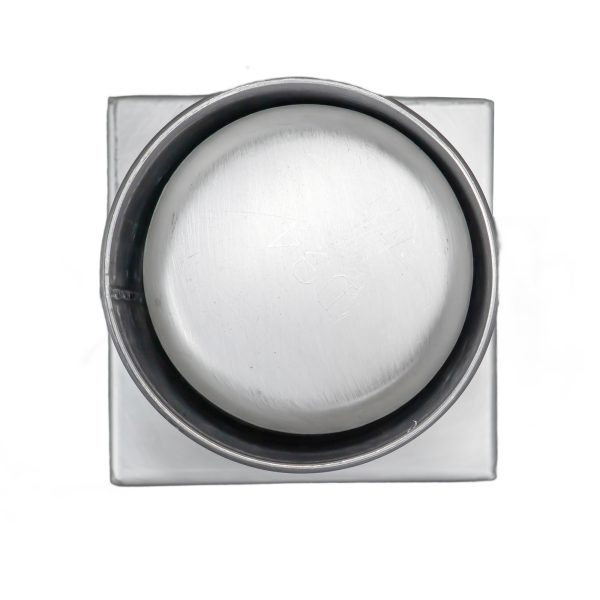 Sifon inox, 150x150 mm, cu gratar lader, iesire verticala - Iperinox