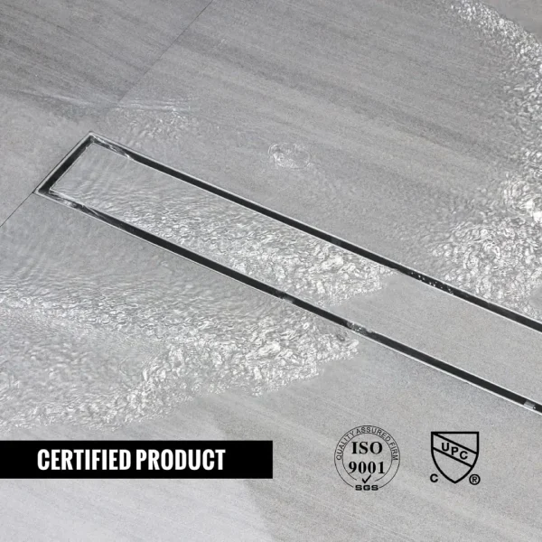 Rigola dus Faiantabila, din inox, lungime 40 cm - Iperinox