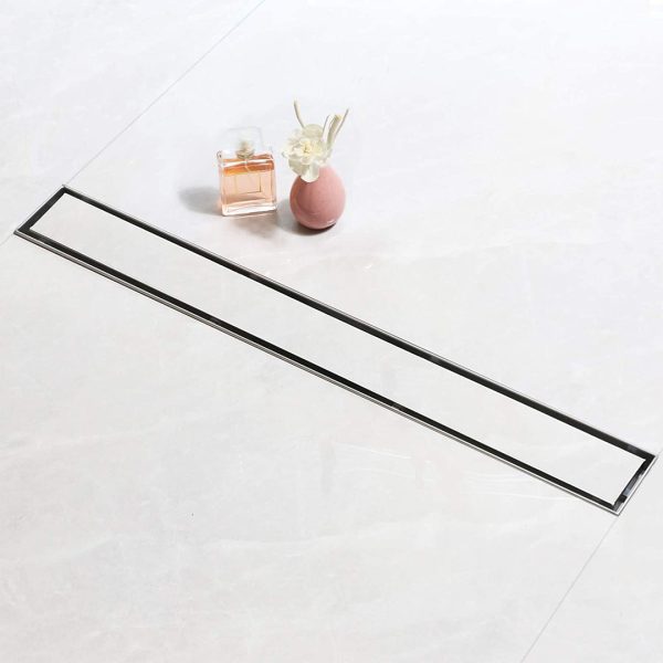 Rigola dus Premium cu scurgere verticala, Faiantabila, din inox, lungime 70 cm - Iperinox
