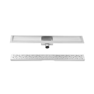 Rigola dus cu gratar Chaos, din inox, lungime 40 cm - Iperinox