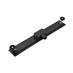 Rigola dus negru mat cu gratar Plat, din inox, lungime 90 cm - Iperinox