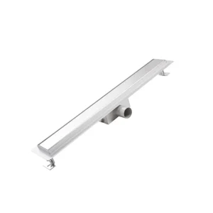 Rigola dus cu gratar Plat, din inox, lungime 40 cm - Iperinox