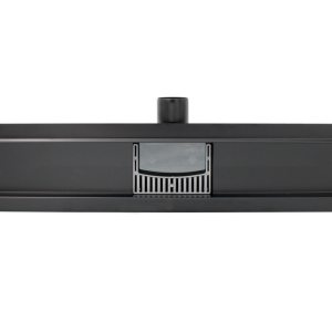 Rigola dus negru mat cu gratar Chaos, din inox, lungime 50 cm - Iperinox