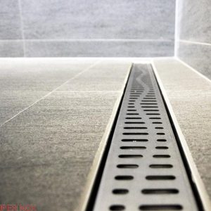 Rigola dus Premium cu gratar Wave In, din inox, lungime 70 cm - Iperinox