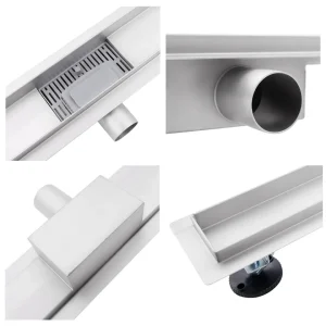 Rigola dus Faiantabila, din inox, lungime 40 cm - Iperinox