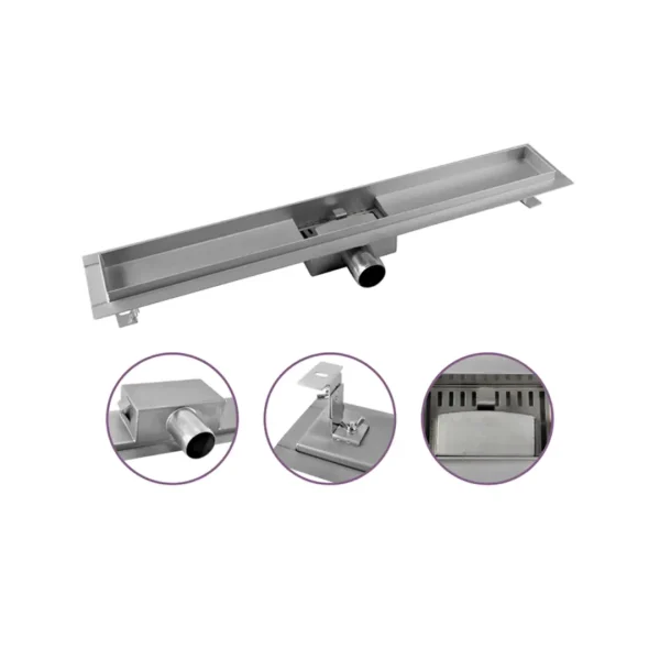 Rigola dus Faiantabila, din inox, lungime 40 cm - Iperinox