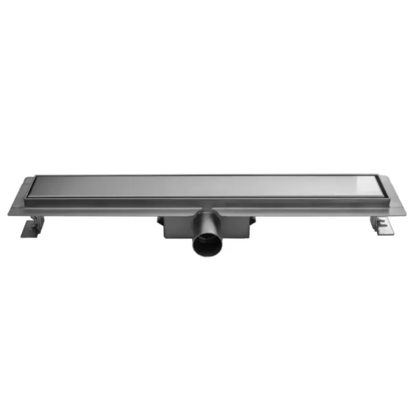 Rigola dus cu gratar Plat, din inox, lungime 80 cm - Iperinox