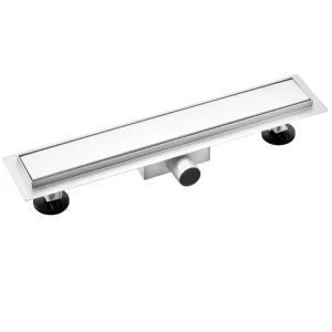 Rigola dus cu gratar Plat, din inox, lungime 80 cm - Iperinox