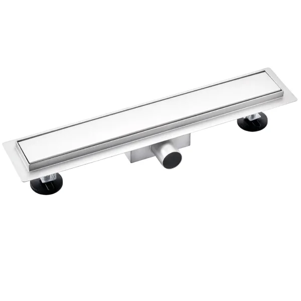Rigola dus cu gratar Plat, din inox, lungime 80 cm - Iperinox