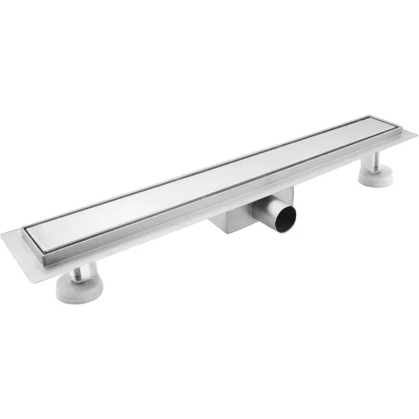 Rigola dus cu gratar Plat, din inox, lungime 80 cm - Iperinox