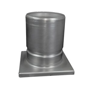 Sifon inox, 150x150 mm, cu gratar lader, iesire verticala - Iperinox