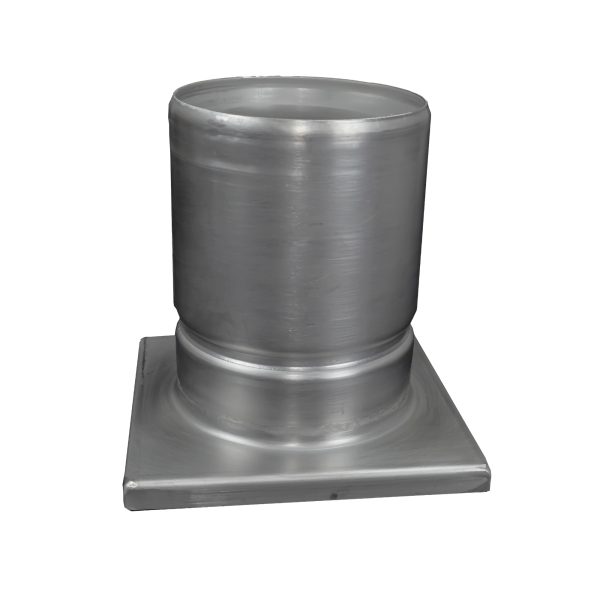 Sifon inox, 150x150 mm, cu gratar lader, iesire verticala - Iperinox