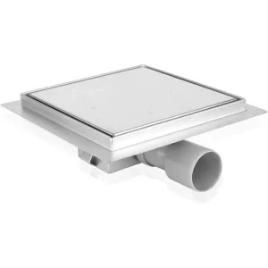 Sifon pardoseala cu gratar Plat, din inox, dimensiune 15x15 cm - Iperinox