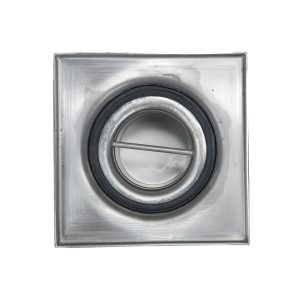 Sifon inox, 150x150 mm, cu gratar lader, iesire verticala - Iperinox