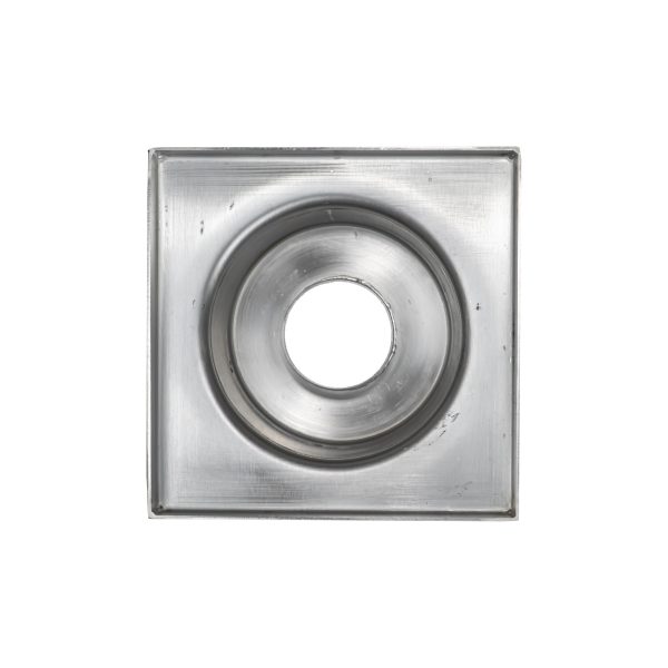 Sifon inox KSDE, 150x150 mm, cu gratar screwed, iesire verticala - Iperinox
