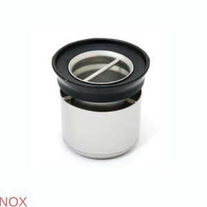Sifon inox telescopic, 200x200 mm, cu gratar antiderapant, iesire laterala - Iperinox