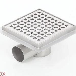 Sifon pardoseala Premium, gratar Square, din inox, dimensiune 10x10 cm - Iperinox