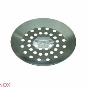 Sifon inox telescopic, 200x200 mm, cu gratar antiderapant, iesire laterala - Iperinox