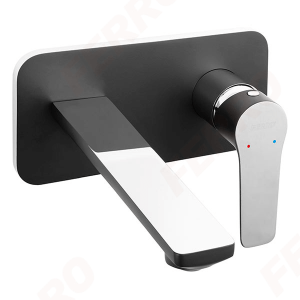 Baterie incastrata lavoar Adore Black Chrome Ferro - Iperinox