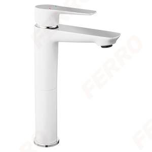 Baterie stativa pentru lavoar inalt Adore White Chrome Ferro - Iperinox