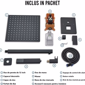 Set de dus incastrat black Iperinox - Iperinox