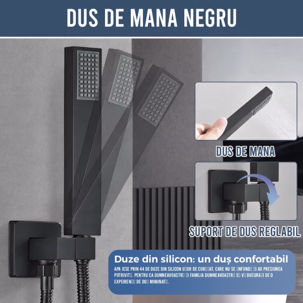 Set de dus incastrat black Iperinox - Iperinox