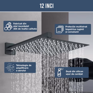 Set de dus incastrat black Iperinox - Iperinox