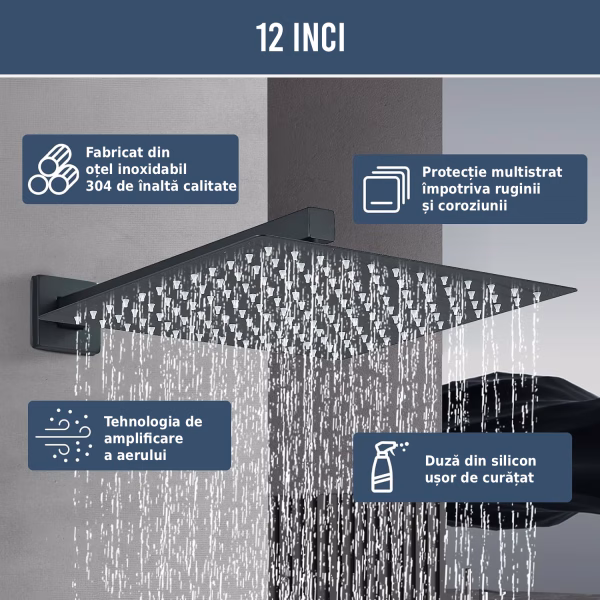 Set de dus incastrat black Iperinox - Iperinox