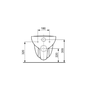 Vas WC ceramic suspendat Tece - Iperinox