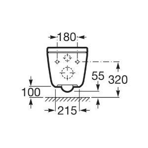 Vas WC suspendat The Gap Square Roca - Iperinox