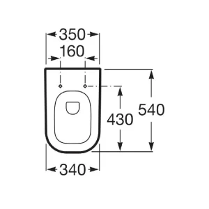 Vas WC suspendat The Gap Square Roca - Iperinox