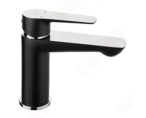 Baterie stativa pentru lavoar Adore Black Chrome Ferro - Iperinox