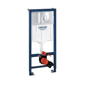 Rezervor incastrat cu cadru Grohe Rapid SL cu sistem fixare si Clapeta Skate Air crom - Iperinox