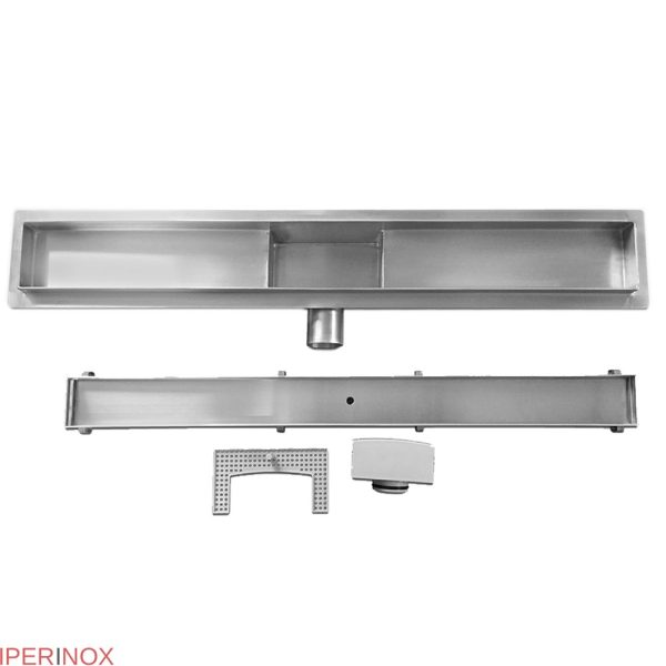 Rigola dus Premium, Faiantabila, din inox, lungime 120 cm - Iperinox