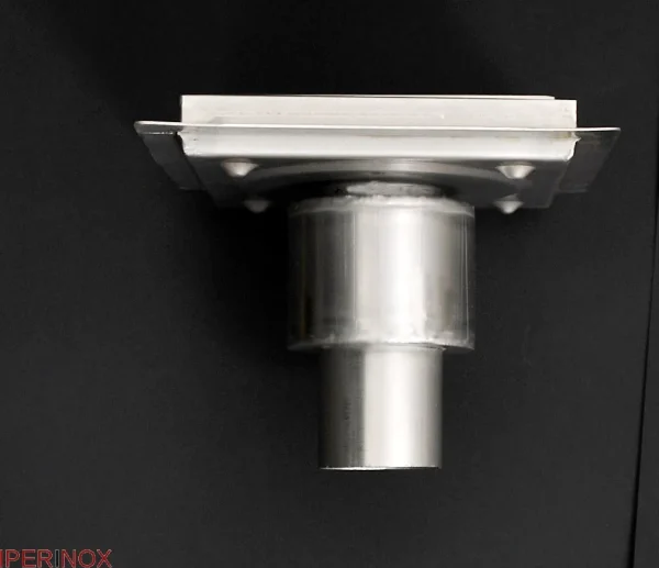 Sifon pardoseala Premium, scurgere verticala, gratar Square, din inox, dimensiune 15x15 cm - Iperinox